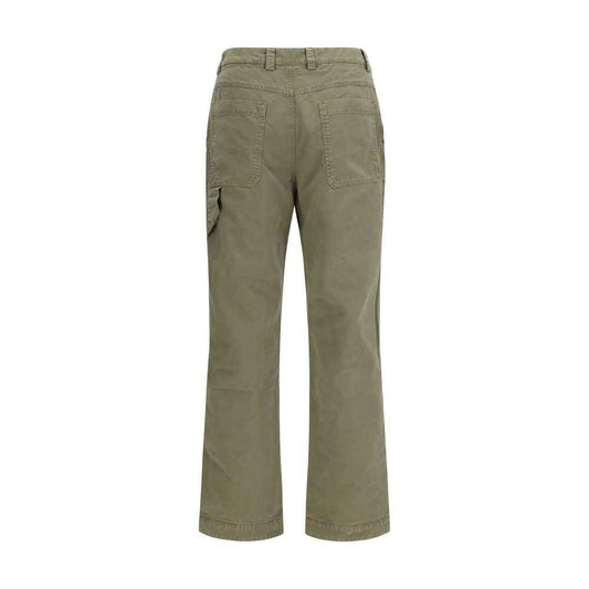 Bicolor Cotton Casual Pants