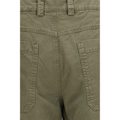 Bicolor Cotton Casual Pants