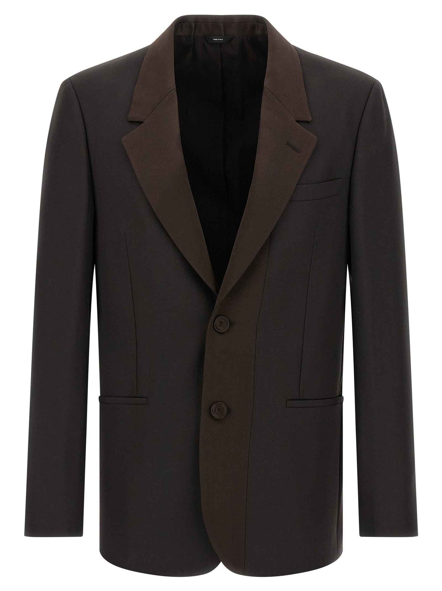 Brown Polyester Blazer
