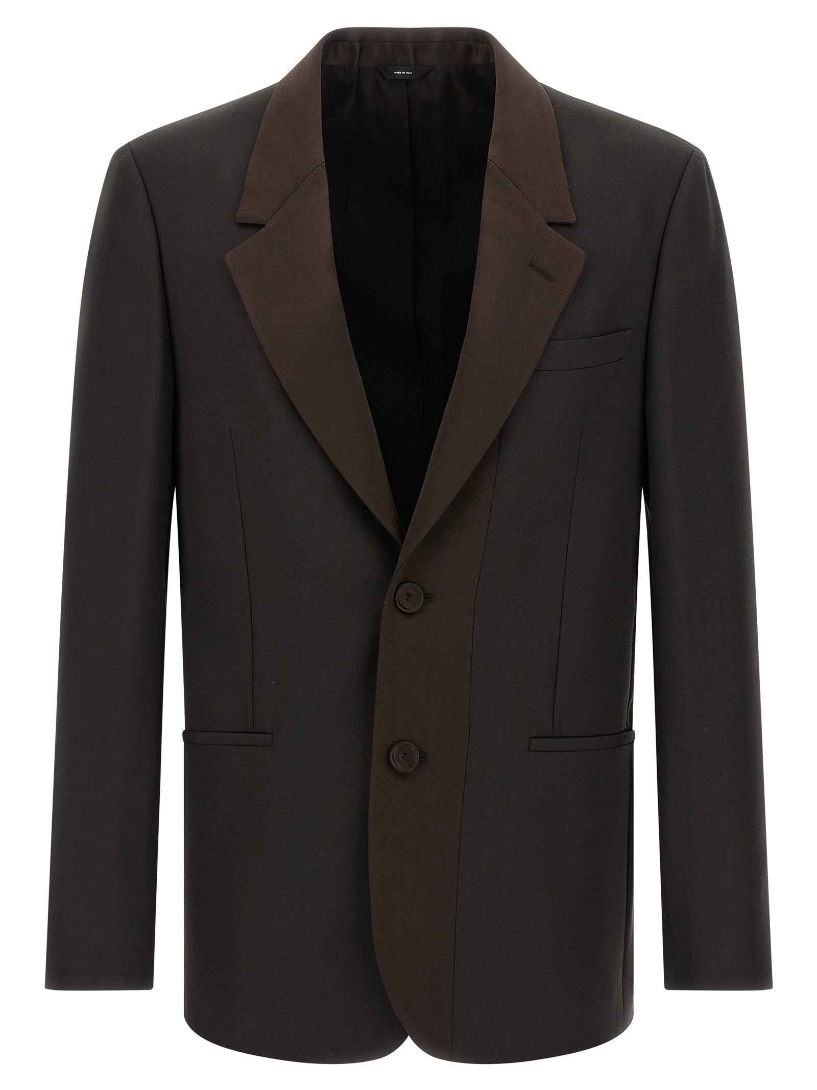 Brown Polyester Blazer