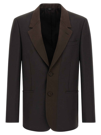 Brown Polyester Blazer