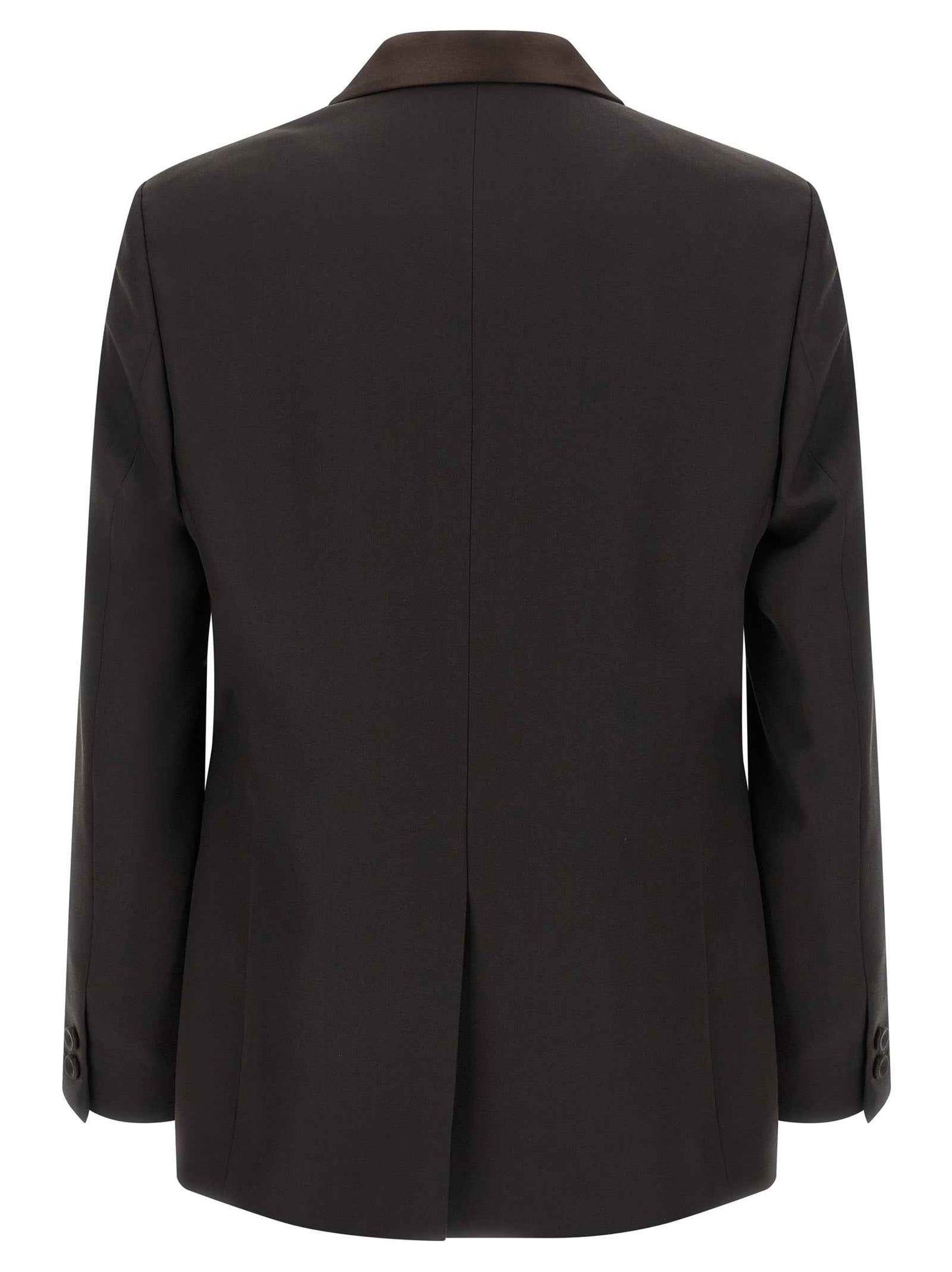 Brown Polyester Blazer