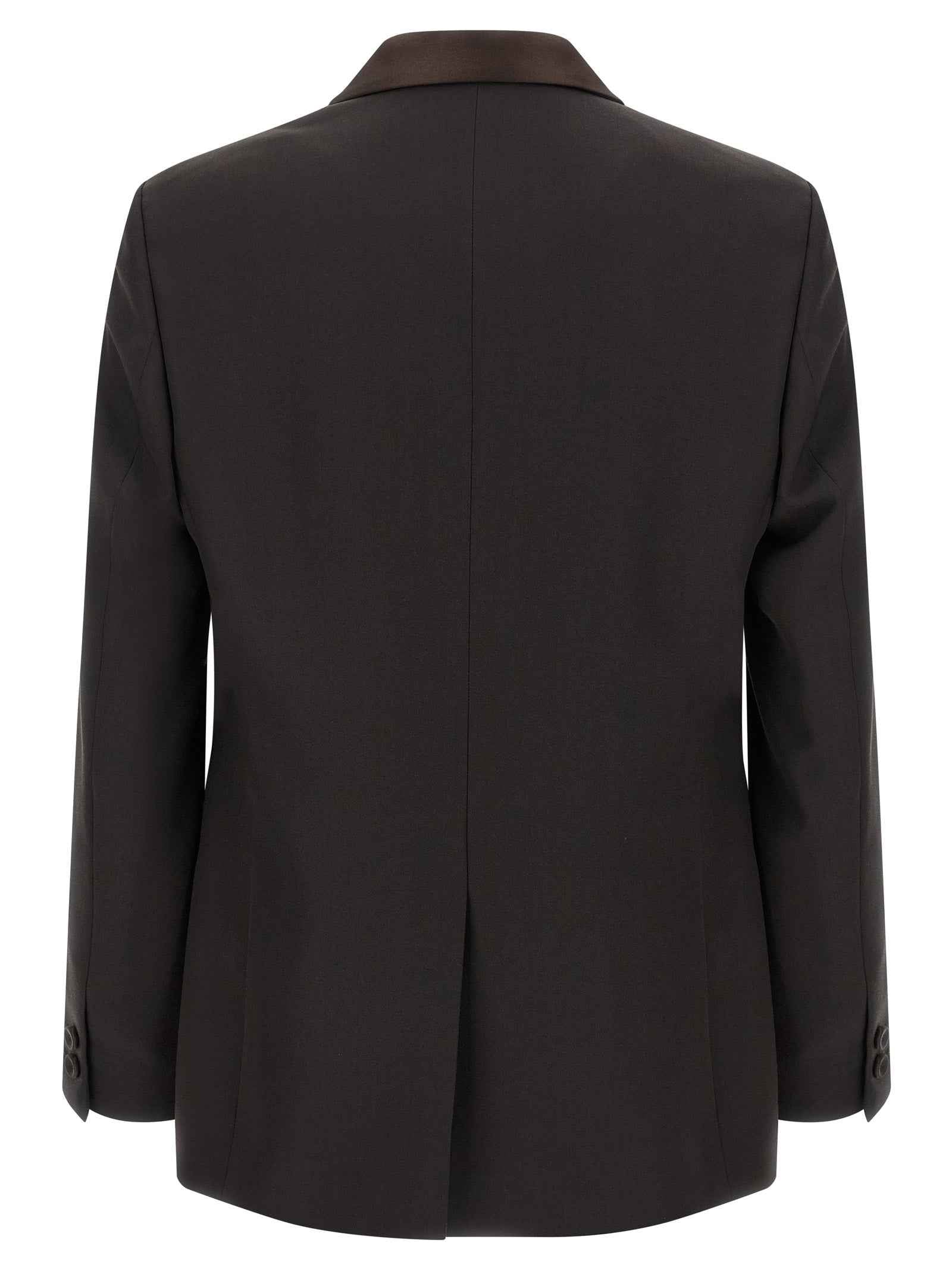 Brown Polyester Blazer