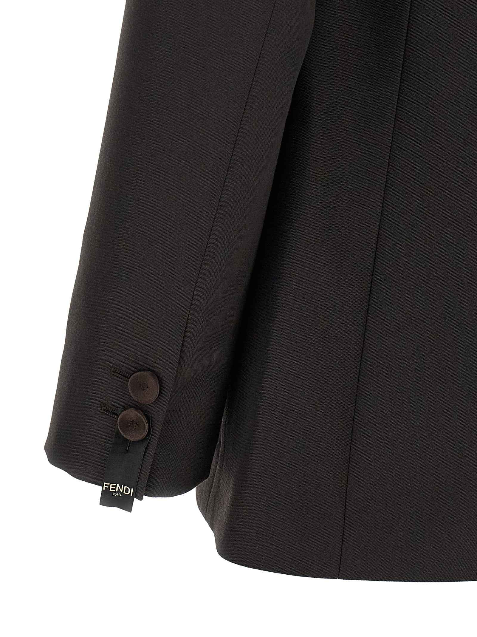 Brown Polyester Blazer