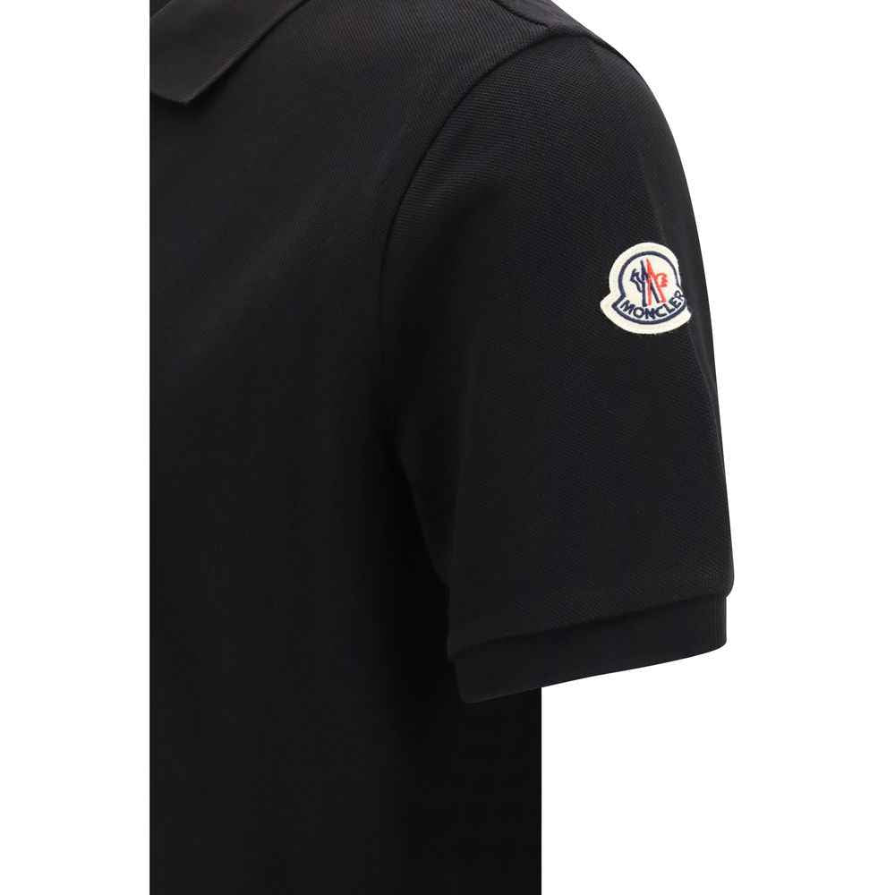 Black Cotton Polo Shirt