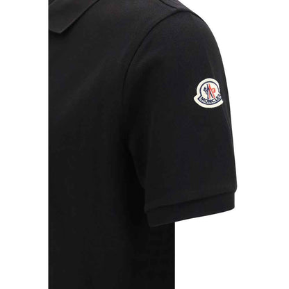Black Cotton Polo Shirt