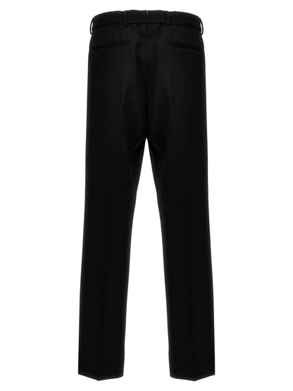 Black Virgin Wool Dress Pants