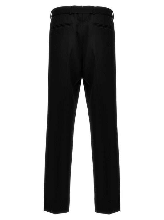 Black Virgin Wool Dress Pants