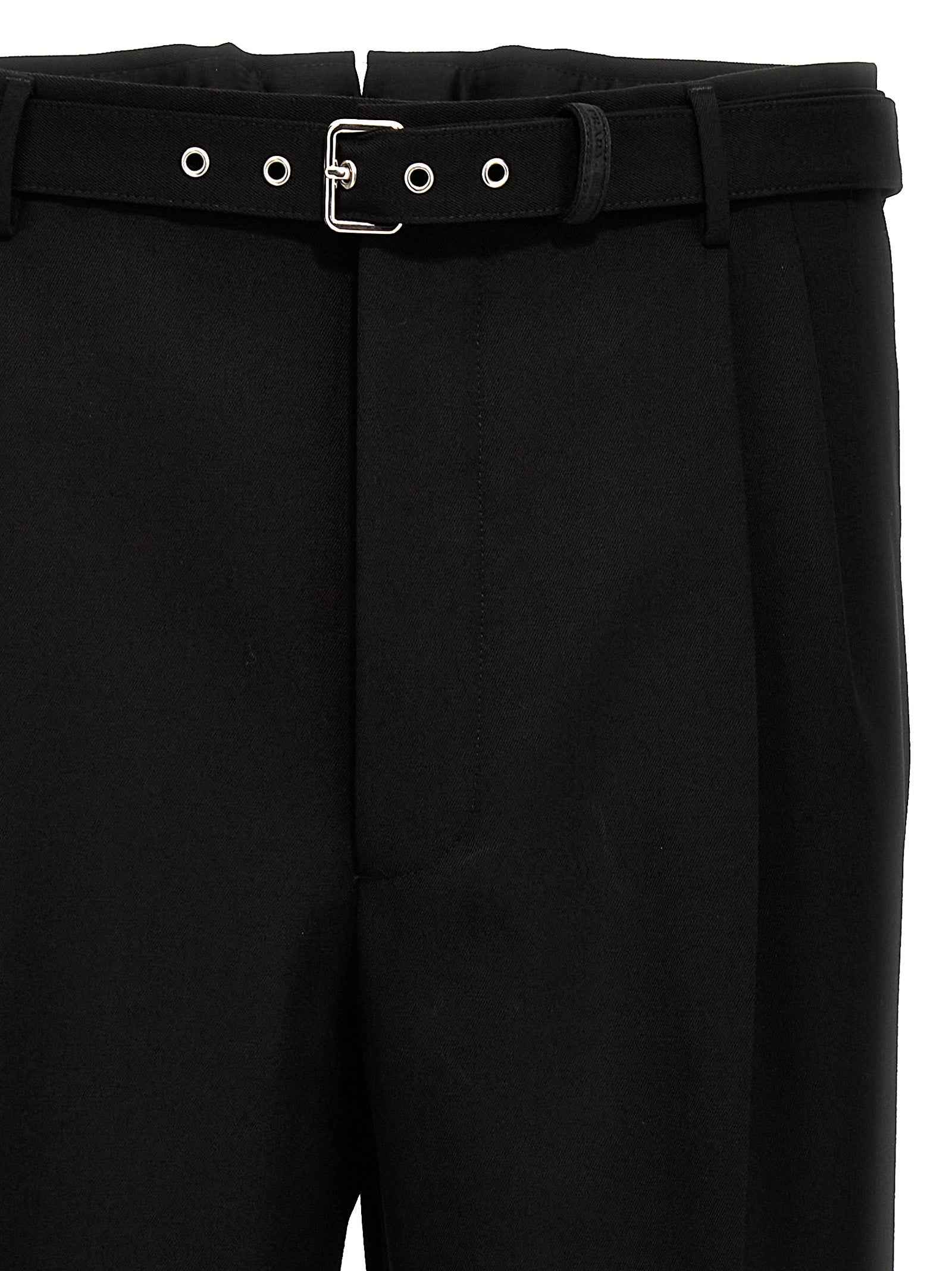 Black Virgin Wool Dress Pants