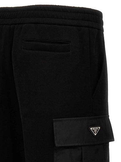 Black Cotton Joggers (Workout Pants)