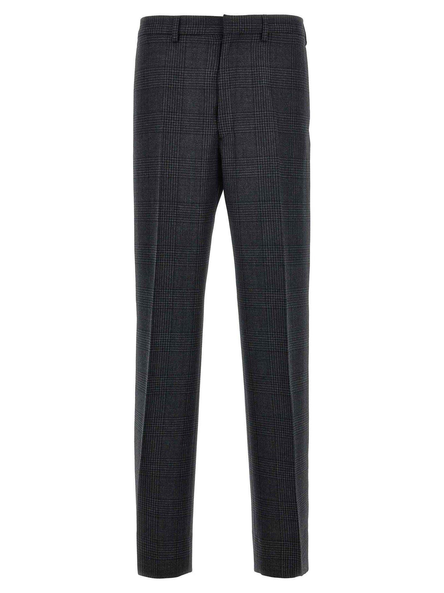 Gray Virgin Wool Dress Pants