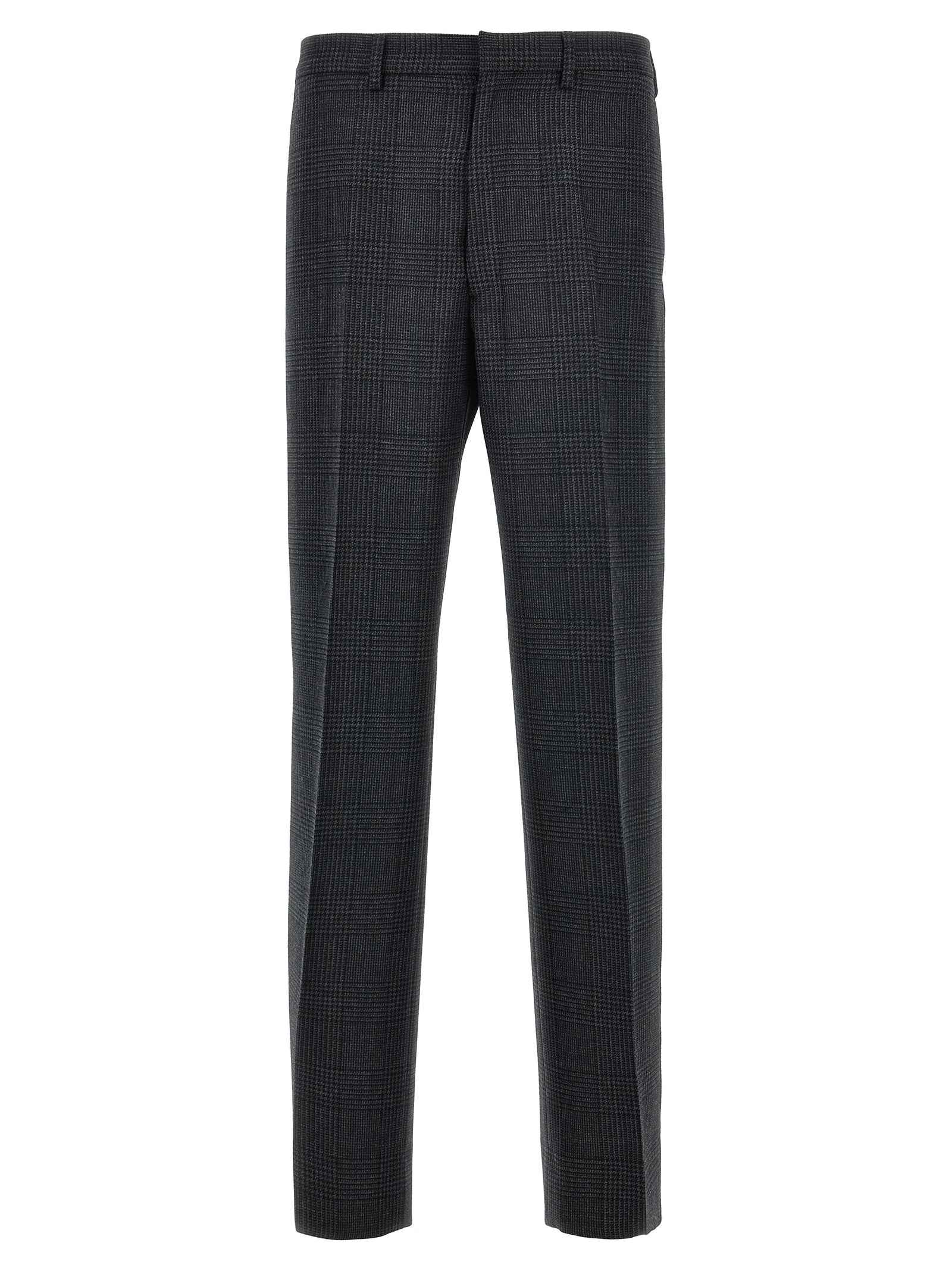 Gray Virgin Wool Dress Pants