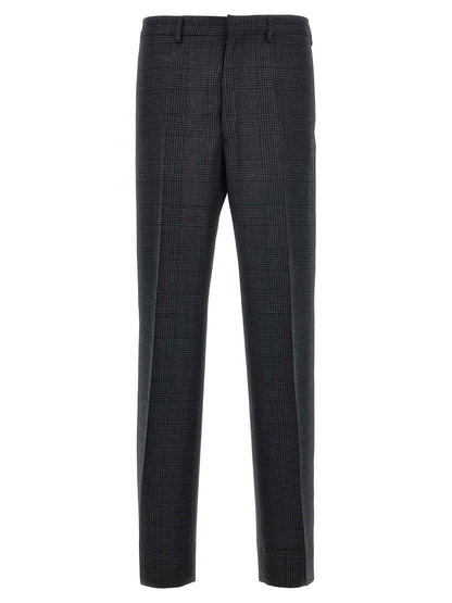 Gray Virgin Wool Dress Pants
