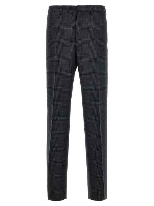 Gray Virgin Wool Dress Pants