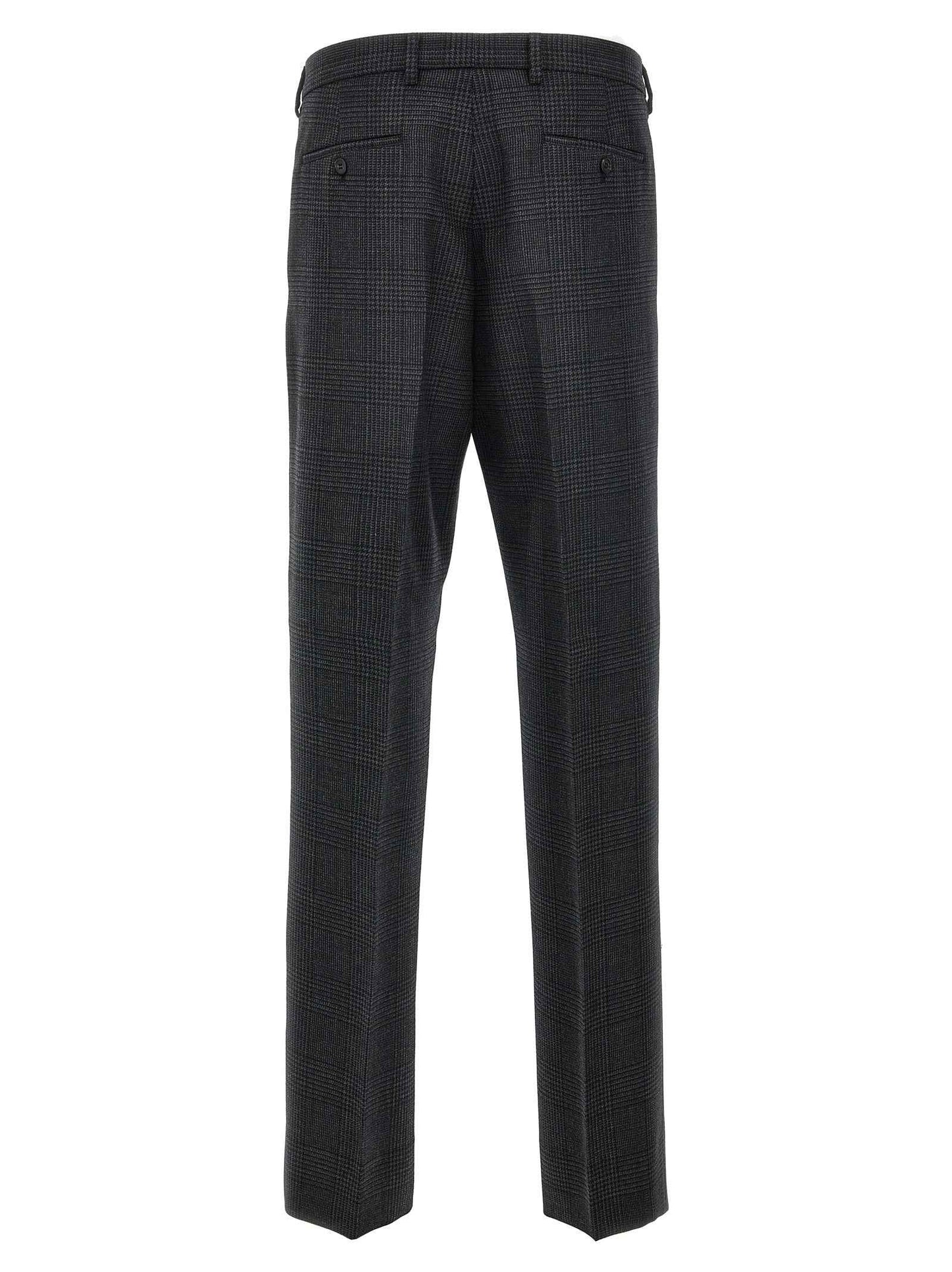 Gray Virgin Wool Dress Pants