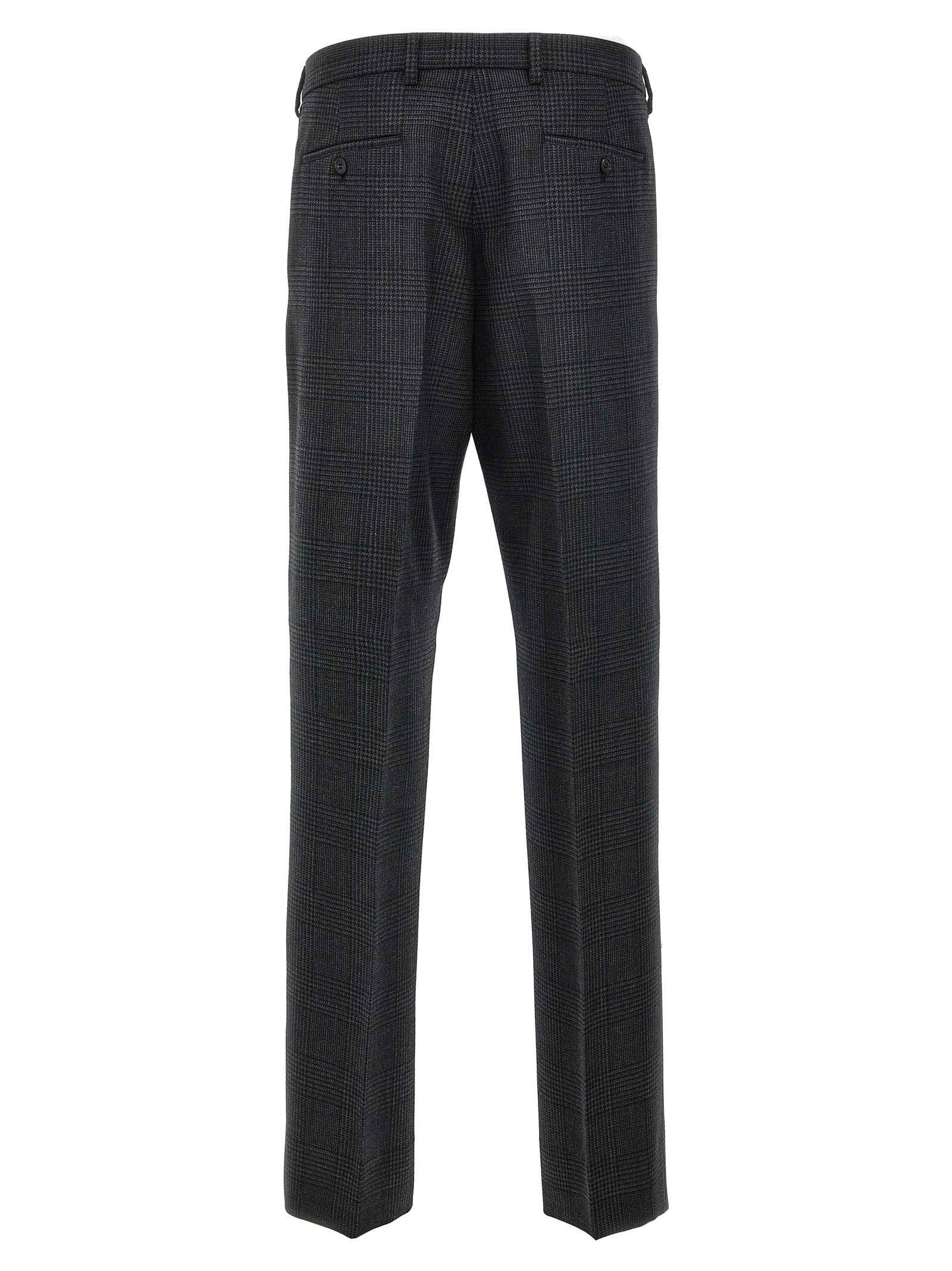 Gray Virgin Wool Dress Pants