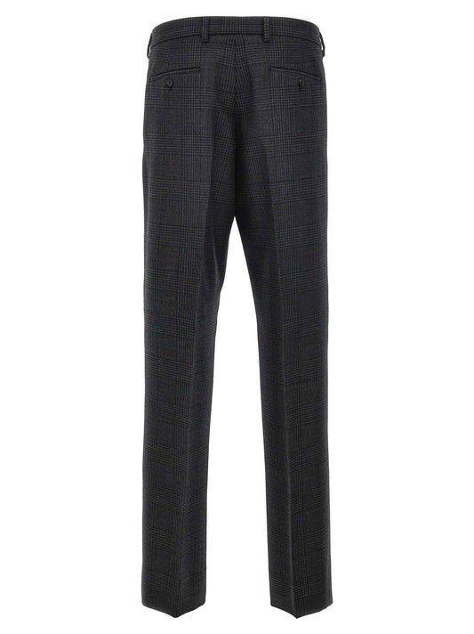 Gray Virgin Wool Dress Pants