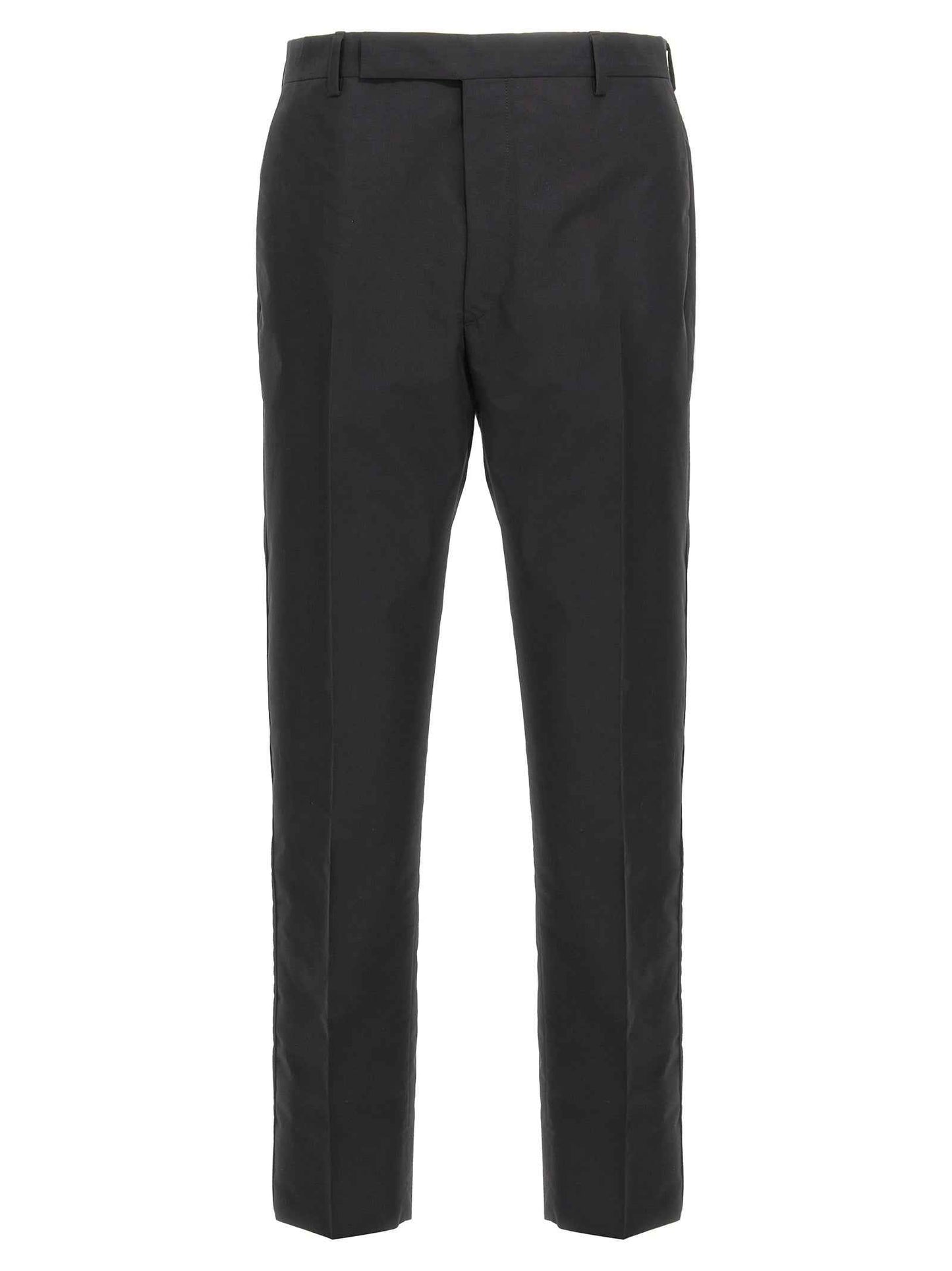Black Cotton Dress Pants