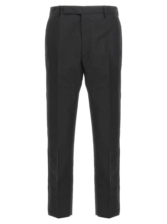 Black Cotton Dress Pants