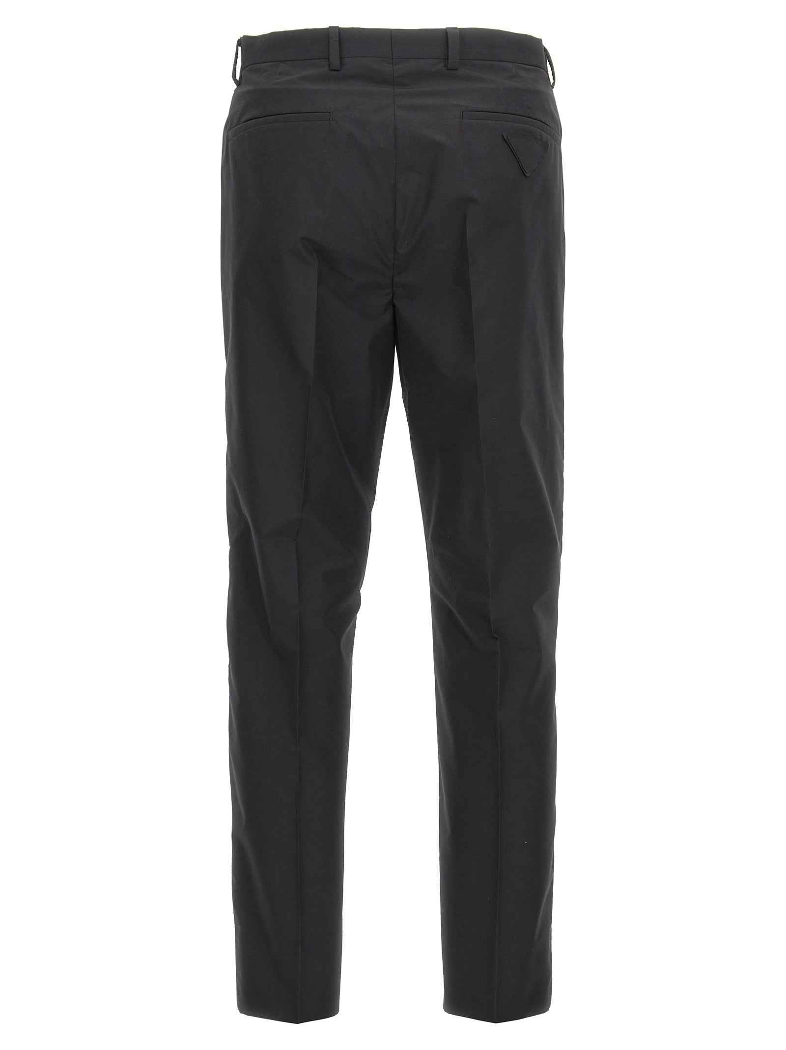 Black Cotton Dress Pants