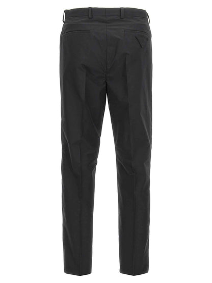 Black Cotton Dress Pants