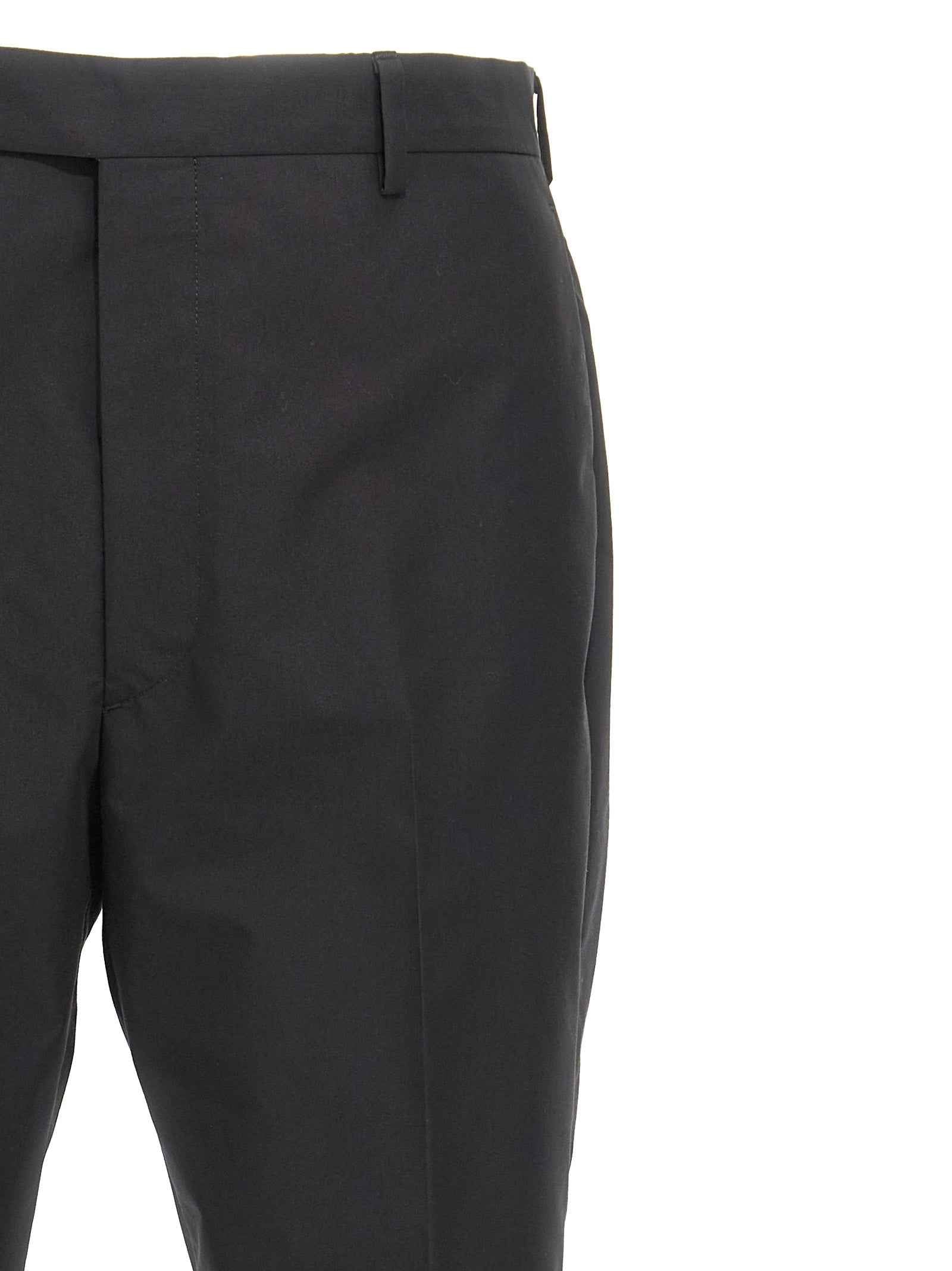 Black Cotton Dress Pants