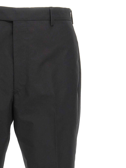 Black Cotton Dress Pants