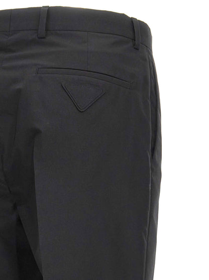 Black Cotton Dress Pants