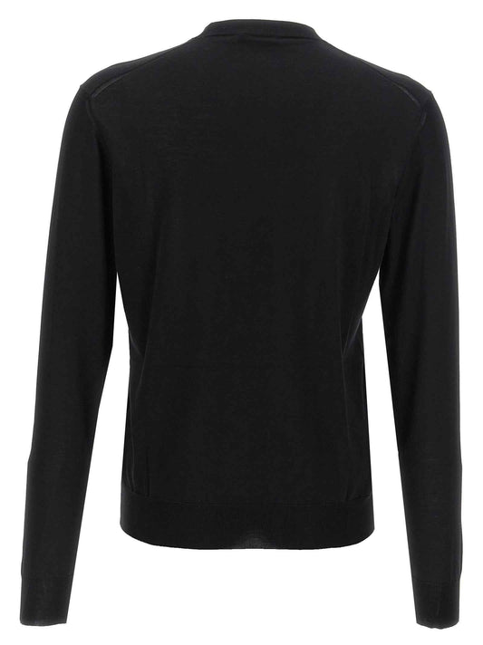 Black Silk Cardigan