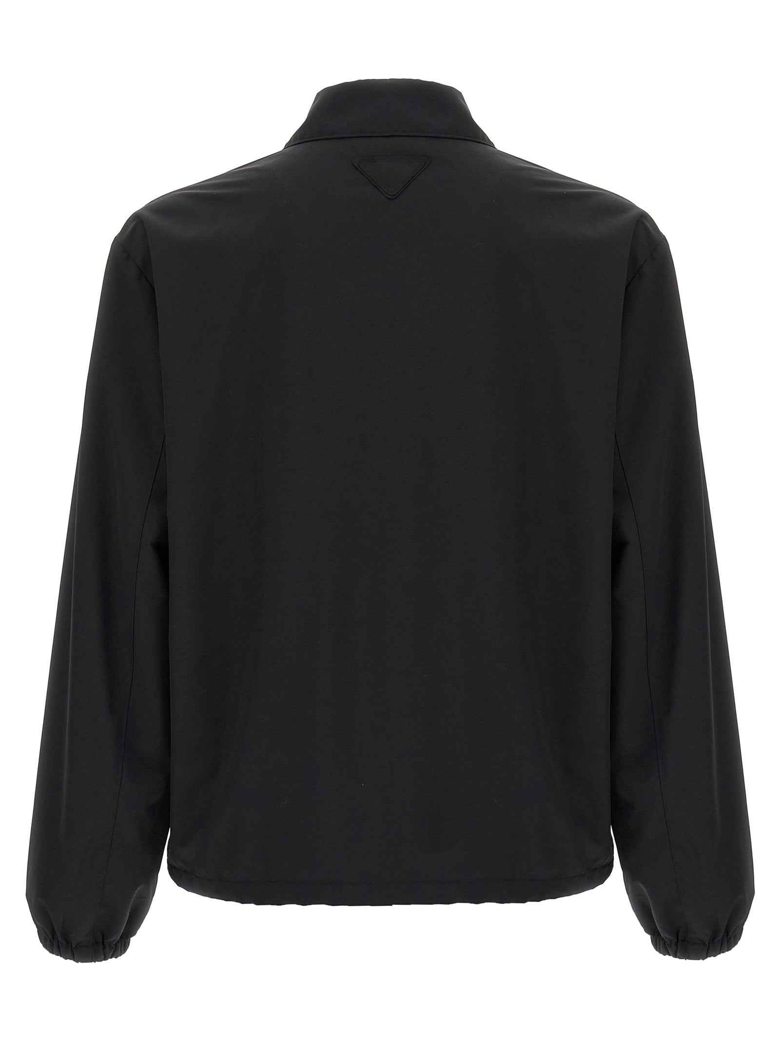 Black Virgin Wool Full-Length Jacket