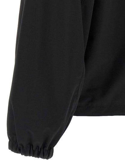 Black Virgin Wool Full-Length Jacket