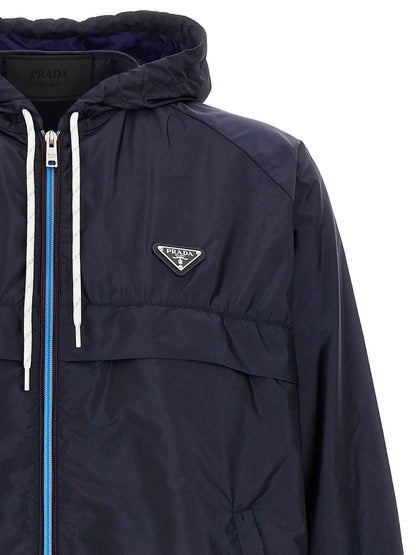 Blue Recycled Polyamide Jacket