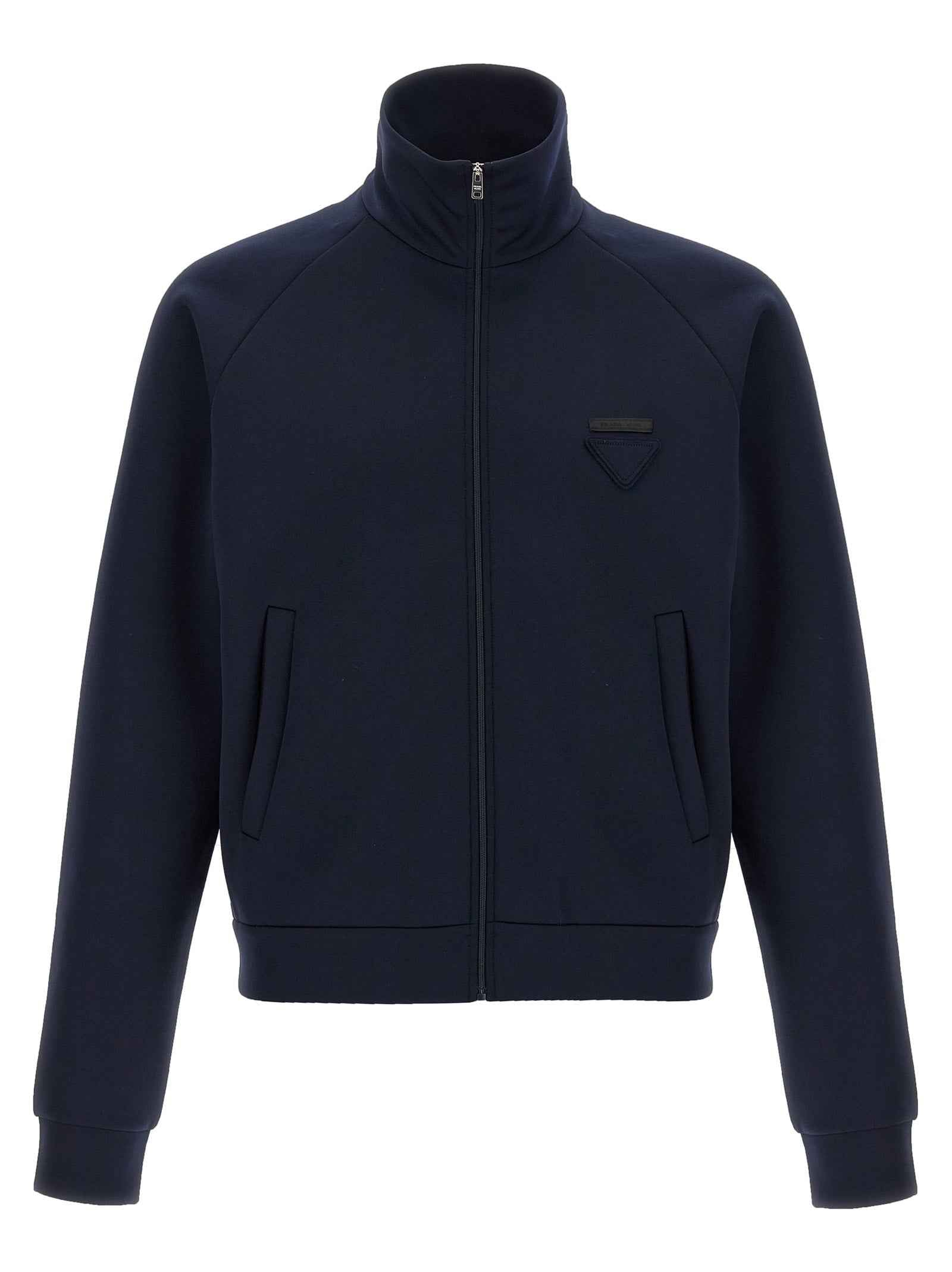 Blue Polyester Sweatshirt