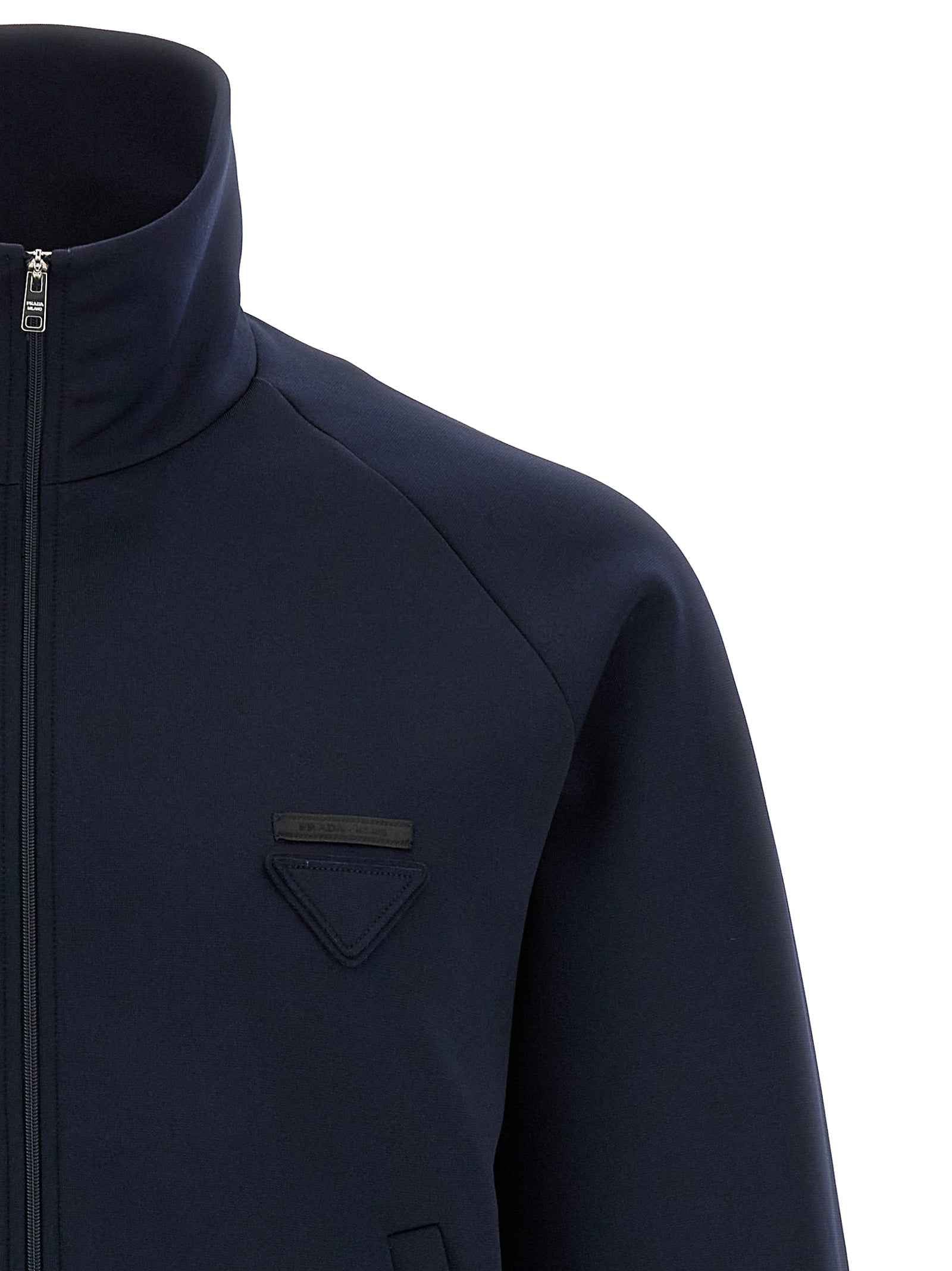 Blue Polyester Sweatshirt