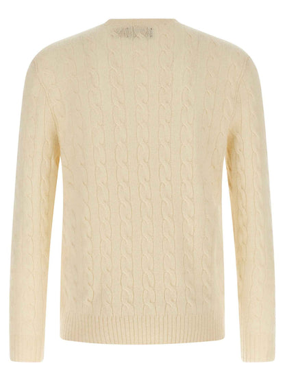 White Wool Cardigan