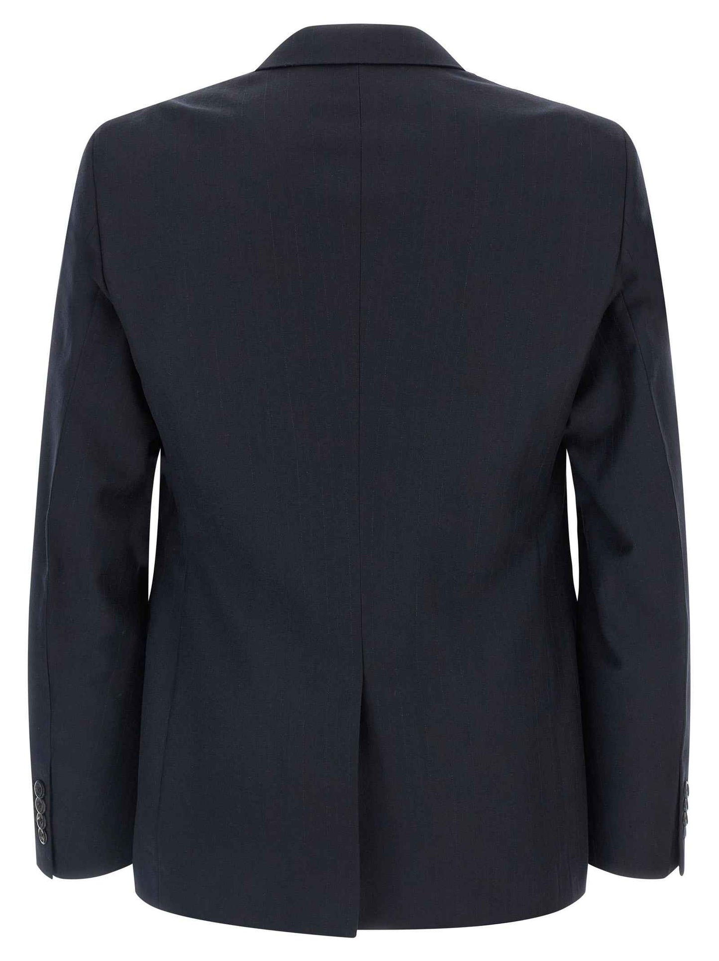 Blue Virgin Wool Two-Piece Suit