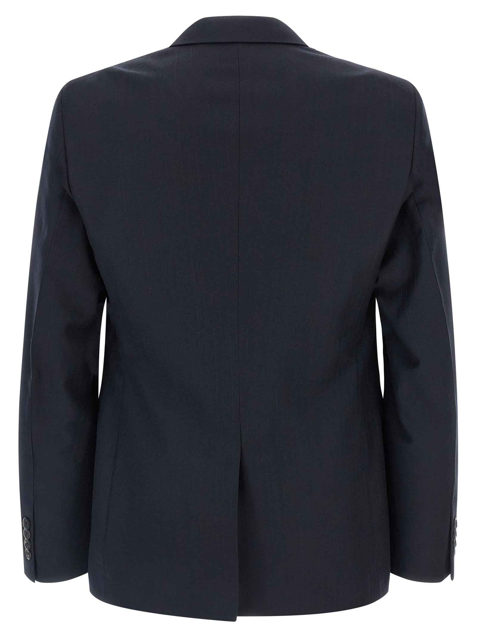 Blue Virgin Wool Two-Piece Suit
