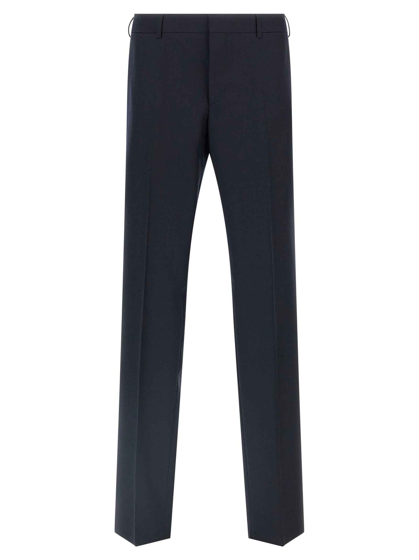 Blue Virgin Wool Two-Piece Suit