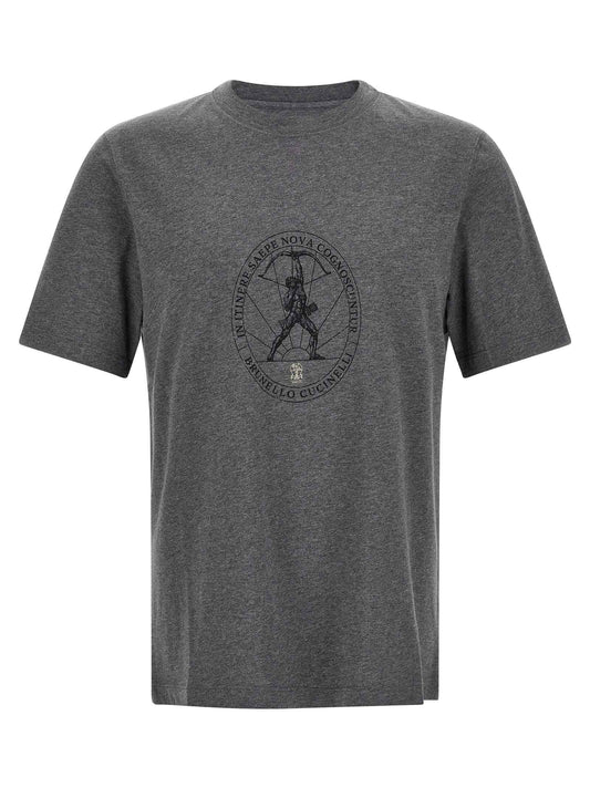 Gray Cotton T-Shirt