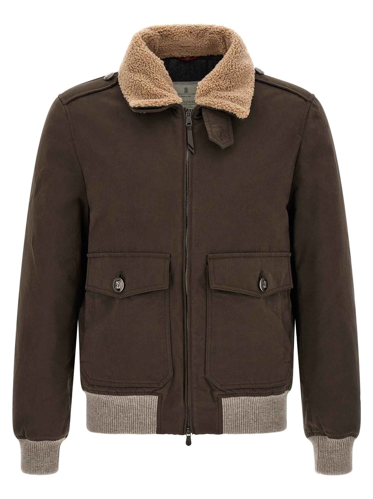 Brown Cotton Bomber