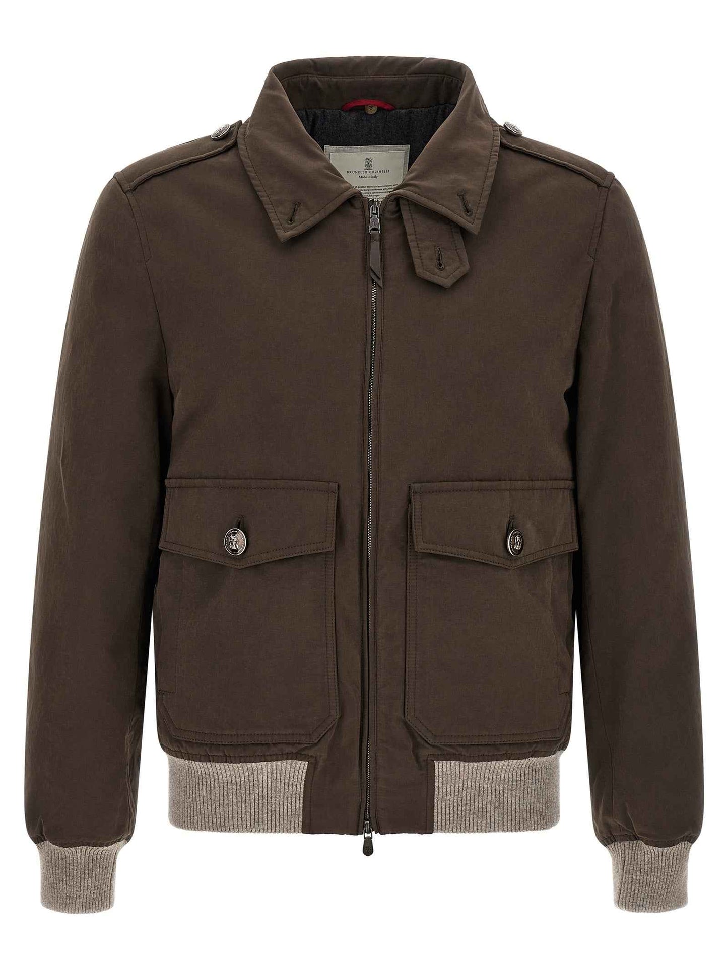 Brown Cotton Bomber