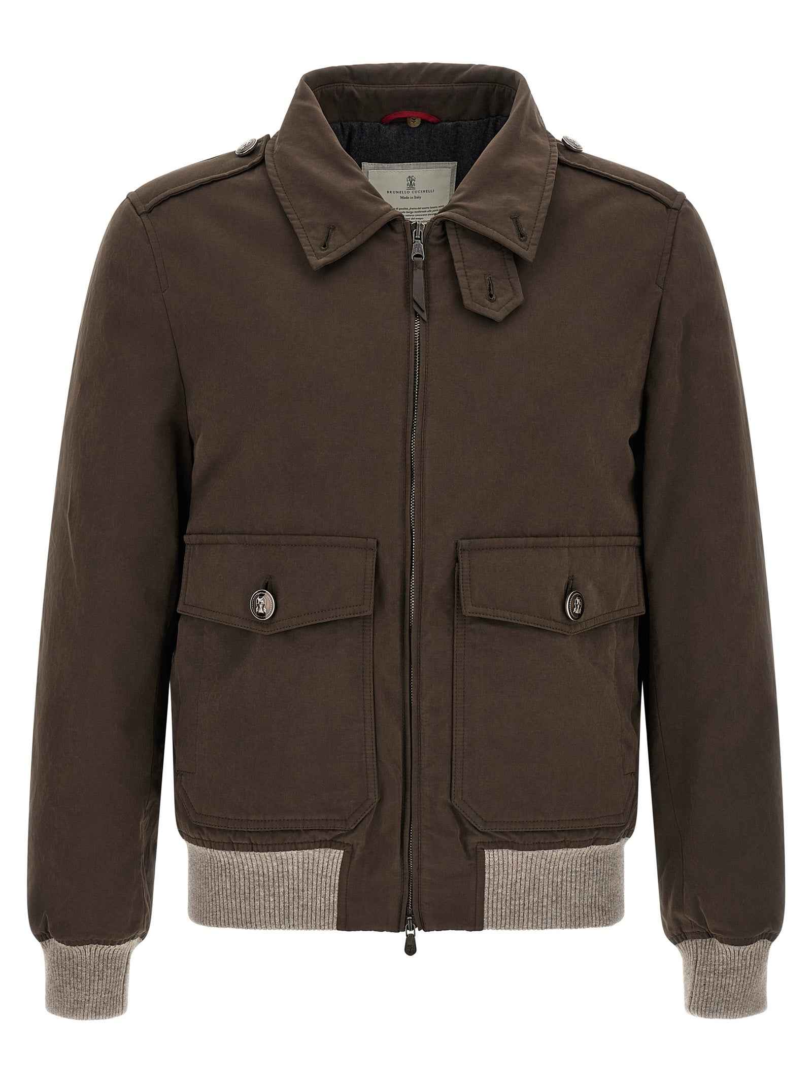 Brown Cotton Bomber