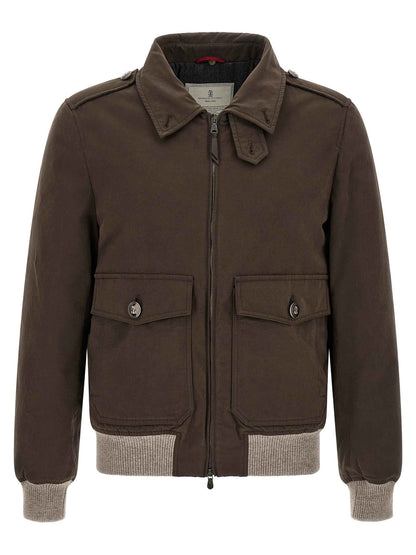 Brown Cotton Bomber