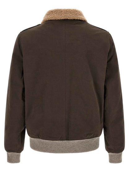 Brown Cotton Bomber