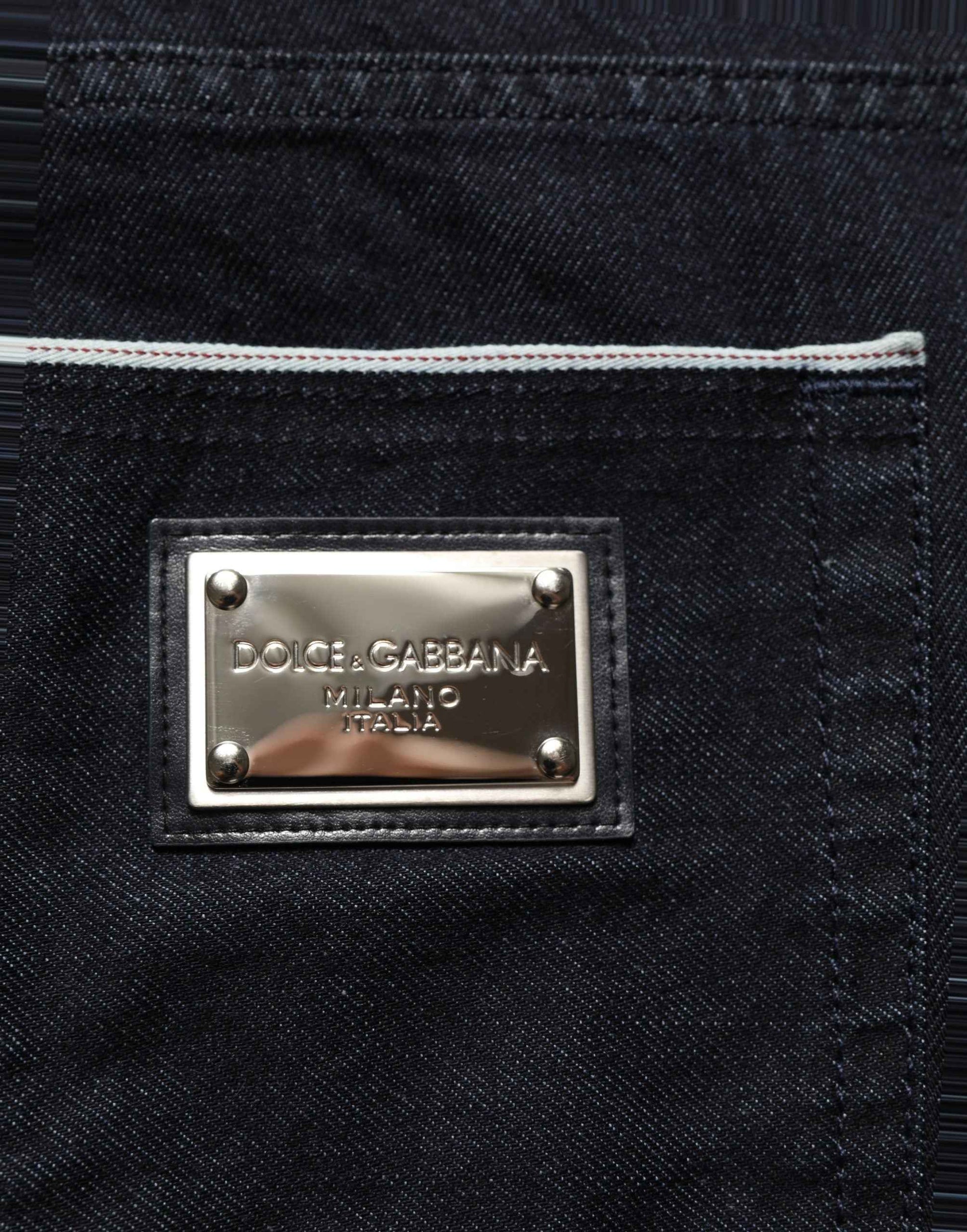 Black Cotton Stretch Straight Men Denim Jeans