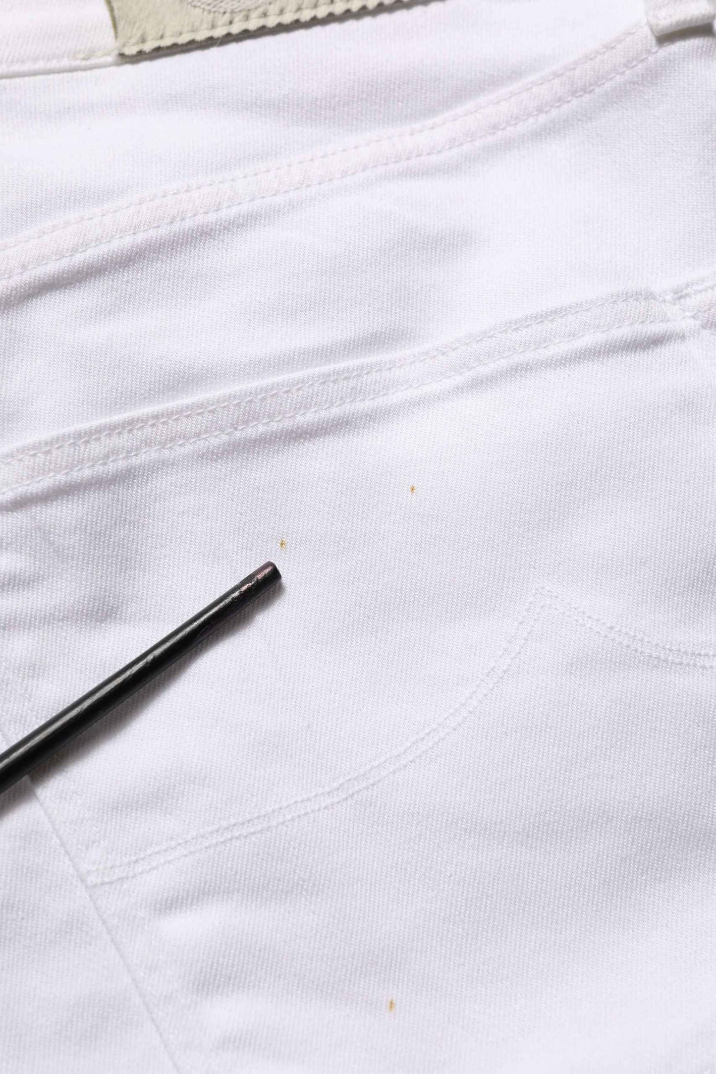 White Skinny Fit Mid Waist Men Denim Trouser Jeans
