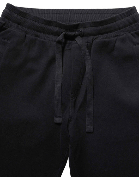 Blue Cotton Drawstring Jogger Trouser Pants