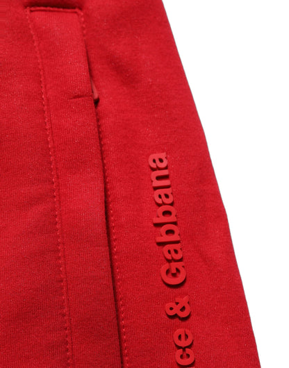 Red Cotton Drawstring Jogger Men Trouser Pants