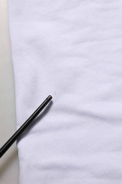 White Cotton Drawstring Jogger Trouser Pants