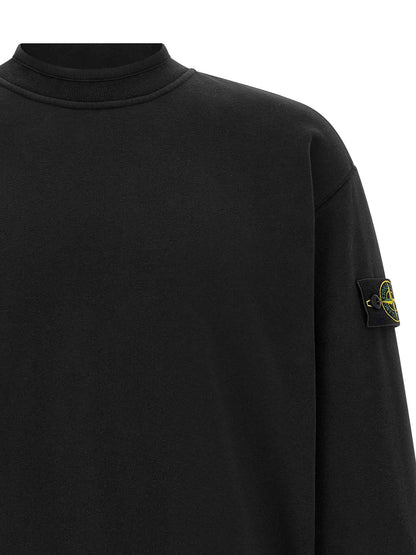 Black Cotton Sweatshirt